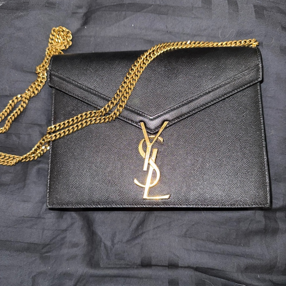 Yves Saint Laurent YSL Cassandra Shoulder & Crossbody with Gold Chain